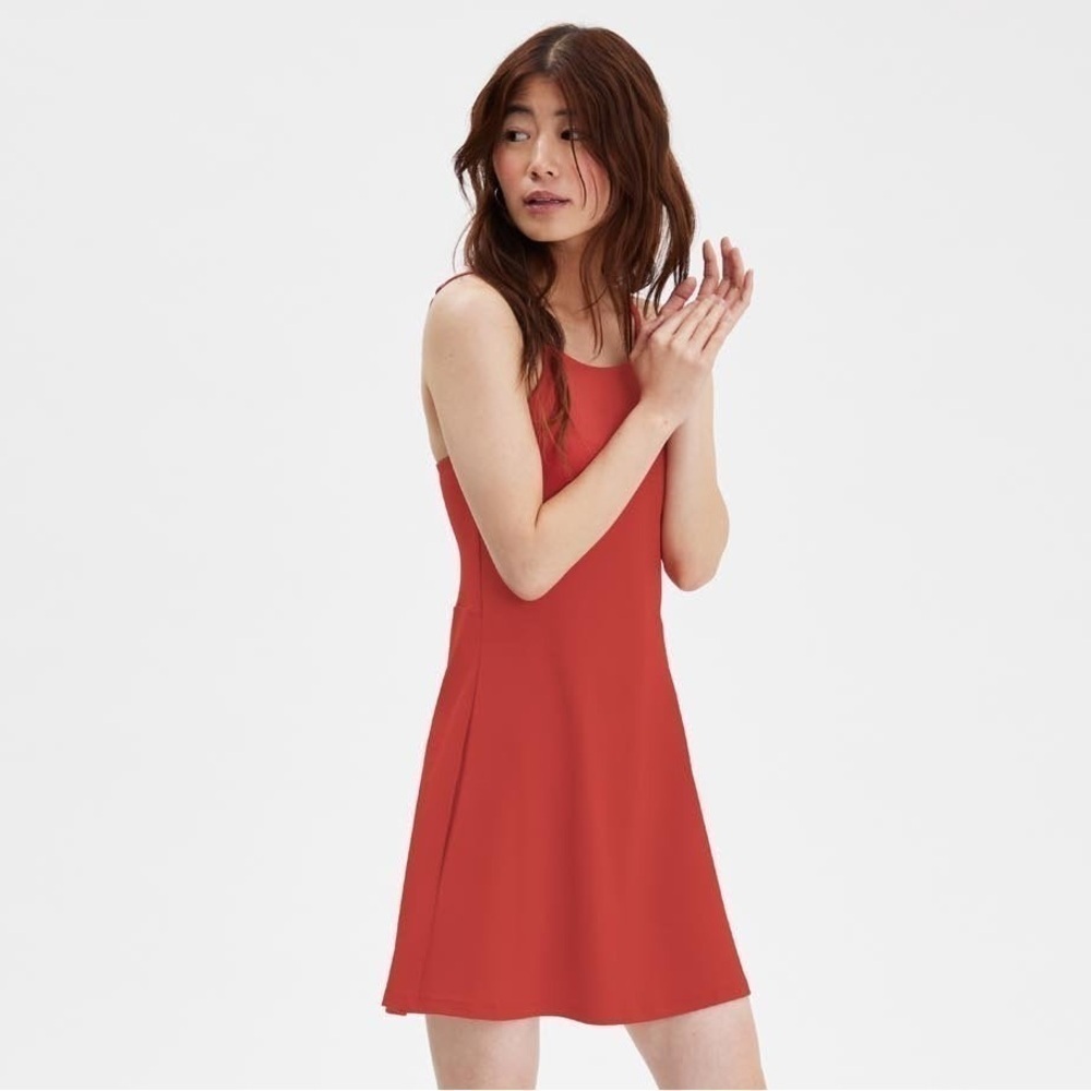 GIRLFRIEND COLLECTIVE Naomi Workout Dress In Lava